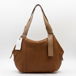 Lucky Brand Brown Leather Kira Hobo Bag NWT